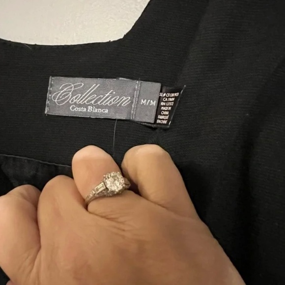 Black Peplum Dress - Picture 4 of 4